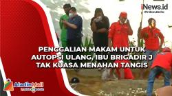 Penggalian Makam untuk Autopsi Ulang, Ibu Brigadir J Tak Kuasa Menahan Tangis