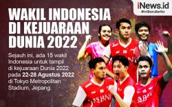Infografis Daftar Wakil Indonesia di Kejuaraan Dunia Bulu Bulu Tangkis 2022
