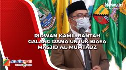 Ridwan Kamil Bantah Galang Dana untuk Biaya Masjid Al-Mumtadz<