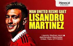 Infografis Lisandro Martinez Resmi Gabung Manchester United