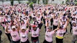 Ribuan Kaum Perempuan se-Jabodetabek Senam Sehat Bersama Srikandi Ganjar