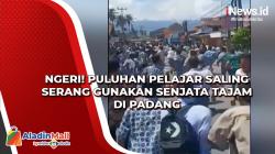 Ngeri! Puluhan Pelajar Saling Serang Gunakan Senjata Tajam di Padang