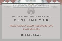 Keraton Yogyakarta Tiadakan Tradisi Mubeng Beteng Malam 1 Suro  