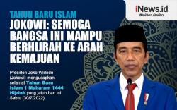  Infografis Harapan Jokowi di Tahun Baru Islam 1444 Hijriah