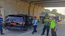 Begini Penampakan Mobil Toyota Fortuner Dinas Bakamla yang Kecelakaan di Tol Semarang-Solo