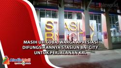  Masih Uji Coba, Warga Apresiasi  Difungsikannya Stasiun BNI City untuk Perjalanan KRL