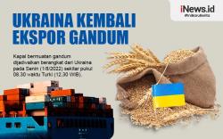 Infografis Ukraina Kembali Ekspor Gandum