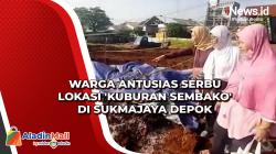 Warga Antusias Serbu Lokasi 'Kuburan Sembako' di Sukmajaya Depok