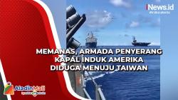 Memanas, Armada Penyerang Kapal Induk Amerika Diduga Menuju Taiwan