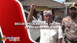 Ricuh Pelebaran Jalan G20 di Denpasar Bali