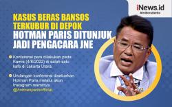 Infografis Hotman Paris jadi Pengacara JNE terkait Kasus Beras Bansos Terkubur di Depok