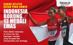 Infografis Indonesia Raih 13 Medali Emas di Cabor Atletik ASEAN Para Games 2022