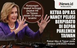 Infografis Isi Pidato Ketua DPR AS Nancy Pelosi di Parlemen Taiwan