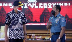 Jenderal Bintang Tiga TNI AL Temui Ganjar Pranowo, Ada Apa?<