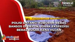 Polisi Datangi Kuburan Beras Bansos di Depok, Pihak Ekspedisi: Beras Rusak Kena Hujan