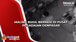 Maling Bugil Beraksi di Pusat Pegadaian Denpasar