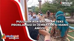 Jelang HUT RI, Puluhan ASN Bacakan Teks Proklamasi di Jembatan si Manis Ancol