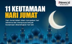 Infografis 11 Keutamaan Hari Jumat Lengkap dengan Dalilnya