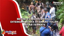 Begini Detik-Detik Evakuasi Remaja Diterkam Buaya di Danau Tolire Besar Ternate