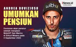 Infografis Andrea Dovizioso Pensiun usai MotoGP San Marino 2022