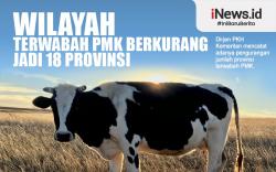 Infografis Wilayah Terwabah PMK Berkurang Jadi 18 Provinsi