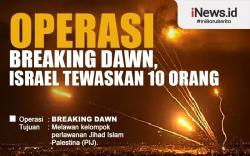 Infografis Operasi Breaking Dawn Israel di Gaza Tewaskan 10 Orang