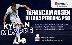 Infografis Kylian Mbappe Terancam Absen di Laga Perdana PSG