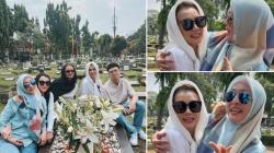 Jadi Sorotan Angelina Sondakh Memeluk Reza Artamevia di Pemakaman Adjie Massaid, Netizen: Masya Allah Adem Lihatnya