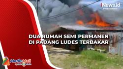 Dua Rumah Semi Permanen di Padang Ludes Terbakar