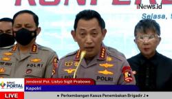 Kapolri: Irjen Ferdy Sambo Perintahkan Bharada E Menembak Brigadir J
