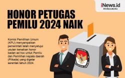 Infografis Honor Petugas Pemilu 2024 Naik