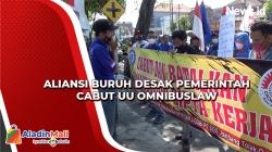 Aliansi Buruh di Jombang Desak Pemerintah Cabut UU Omnibus Law