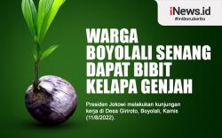 Infografis Warga Boyolali Senang Dapat Bibit Kelapa Genjah