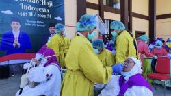 Jemaah Haji Kloter 14 Embarkasi Makassar Tiba di Gorontalo<