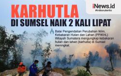 Infografis Karhutla di Sumsel Naik 2 Kali Lipat<