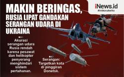 Infografis Rusia Lipat Gandakan Serangan di Ukraina