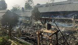 Kebakaran Hanguskan Kandang Ayam di Cidahu Sukabumi, 5.000 Ekor DOC Mati<