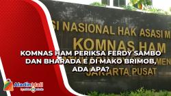 Komnas HAM Periksa Ferdy Sambo dan Bharada E di Mako Brimob, Ada Apa?