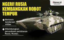 Infografis Rusia Kembangkan Robot Tempur, Kemampuannya Bikin Ngeri
