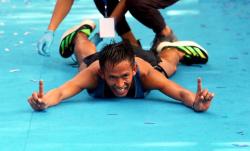 Atjong Tio Juara Mandiri Jogja Marathon 2022