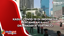 Kasus Covid-19 di Indonesia Bertambah 4.442, DKI Jakarta Tertinggi