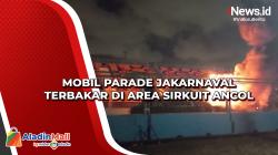 Mobil Parade Jakarnaval Terbakar di Area Sirkuit Ancol