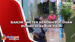 Banjir 1 Meter Rendam Puluhan Rumah di Kebon Pala Jatinegara