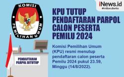Infografis KPU Tutup Pendaftaran Parpol Calon Peserta Pemilu 2024