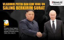 Infografis Vladimir Putin dan Kim Jong Un Saling Berkirim Surat