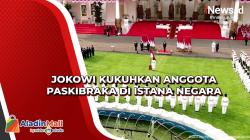 Jokowi Kukuhkan Anggota Paskibraka di Istana Negara