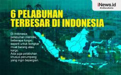 Infografis 6 Pelabuhan Terbesar di Indonesia, Salah Satunya Pelabuhan Soekarno Hatta