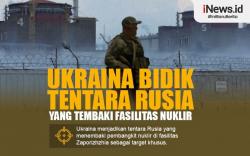 Infografis Ukraina Bidik Tentara Rusia yang Tembaki Fasilitas Nuklir