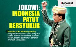 Infografis Jokowi: Indonesia Patut Bersyukur