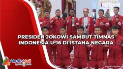 HUT Ke-77 RI, Presiden Jokowi Sambut Timnas Indonesia U-16 di Istana Negara